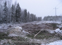 Tiepohja jyrsitty